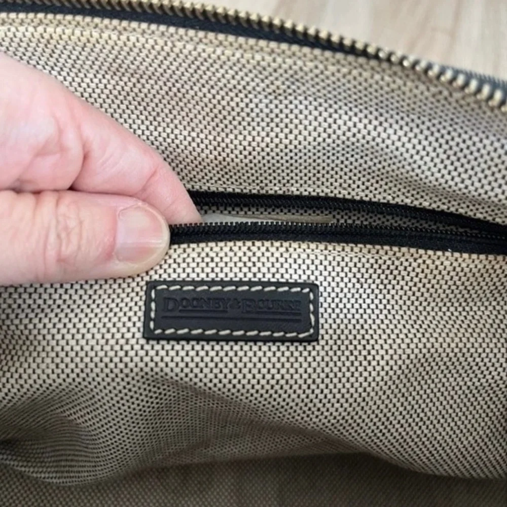 DOONEY AND BOURKE Large Domed Satchel Fabric with Classic Print - Picture 7 of 7